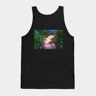 Powwow River smooth Amesbury MA Waterfall Tank Top